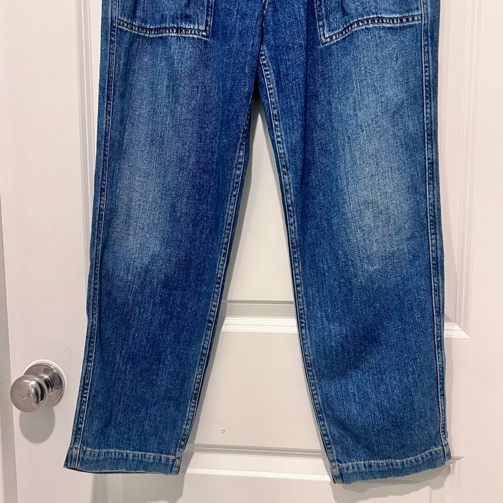 Citizens of Humanity Noelle Ultra High-Rise Belted Cargo Jeans Sz 26 Medium Wash - Picture 4 of 13